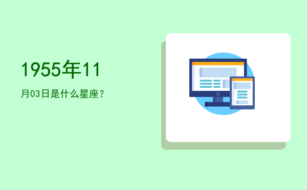 1955年11月03日是什么星座？