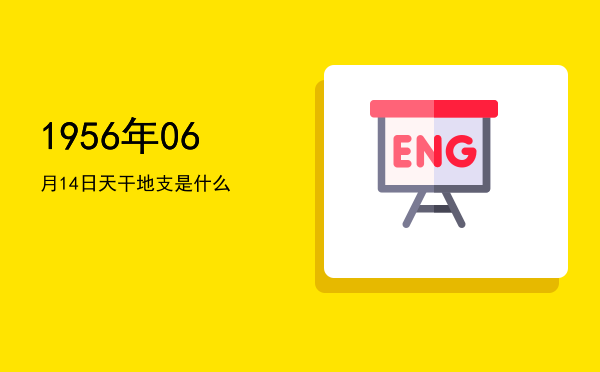 1956年06月14日天干地支是什么