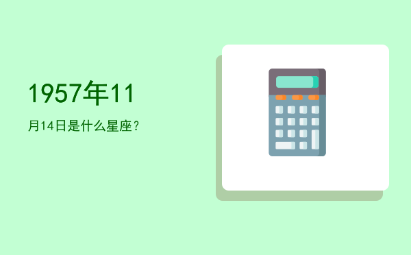 1957年11月14日是什么星座？
