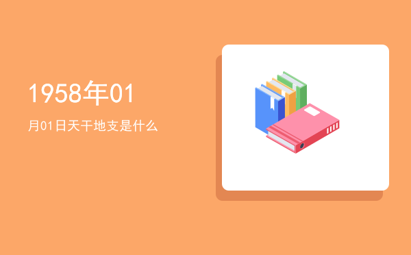 1958年01月01日天干地支是什么