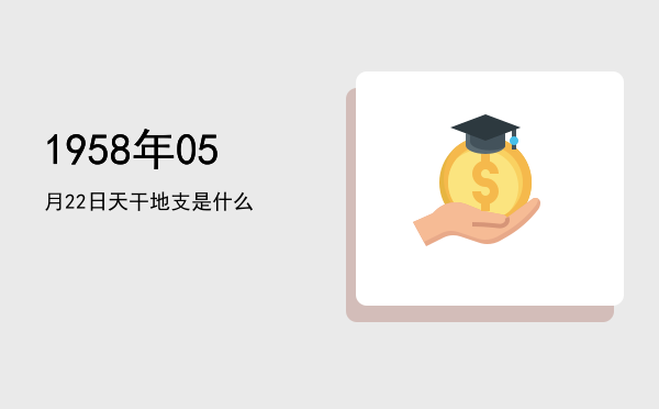 1958年05月22日天干地支是什么