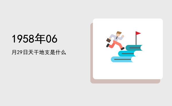 1958年06月29日天干地支是什么