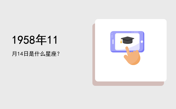 1958年11月14日是什么星座？