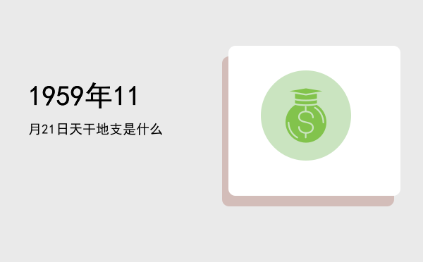 1959年11月21日天干地支是什么