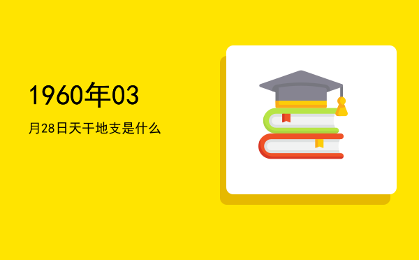 1960年03月28日天干地支是什么
