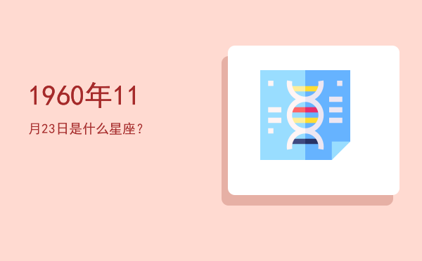 1960年11月23日是什么星座？