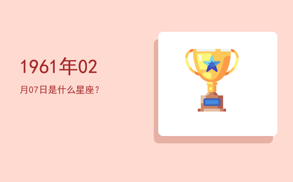 1961年02月07日是什么星座？
