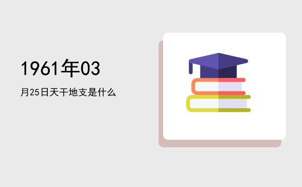 1961年03月25日天干地支是什么