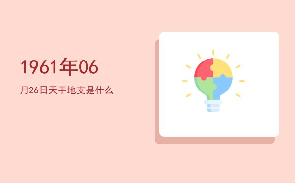 1961年06月26日天干地支是什么