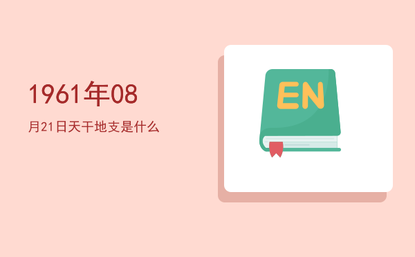 1961年08月21日天干地支是什么