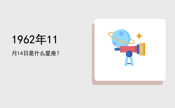 1962年11月14日是什么星座？