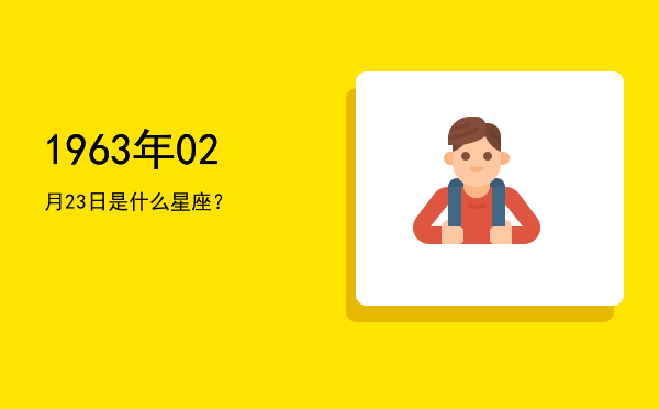 1963年02月23日是什么星座？