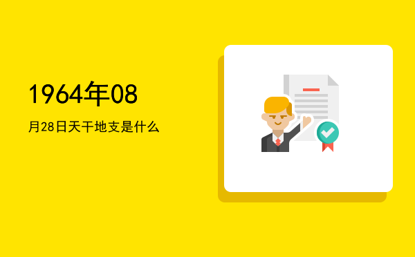 1964年08月28日天干地支是什么