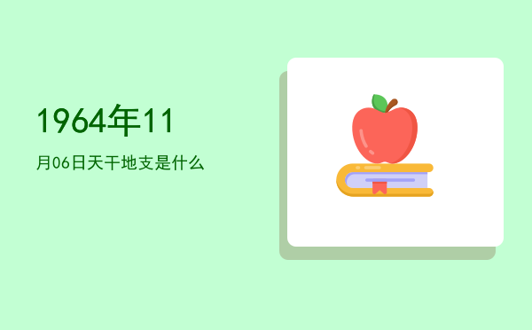 1964年11月06日天干地支是什么