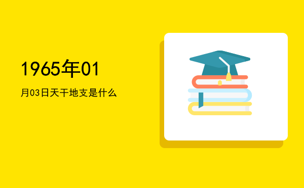 1965年01月03日天干地支是什么