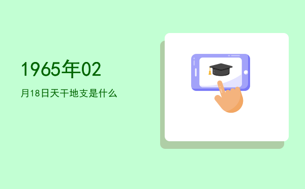 1965年02月18日天干地支是什么