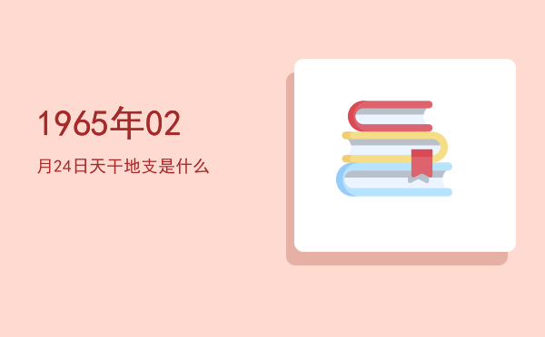 1965年02月24日天干地支是什么