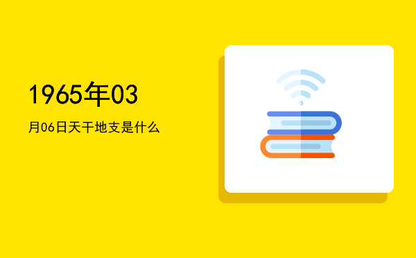 1965年03月06日天干地支是什么