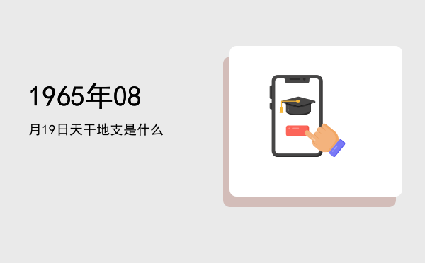 1965年08月19日天干地支是什么