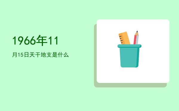 1966年11月15日天干地支是什么