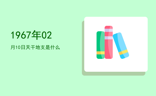 1967年02月10日天干地支是什么
