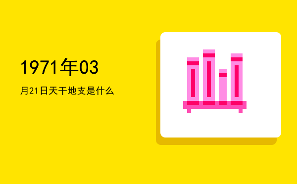 1971年03月21日天干地支是什么