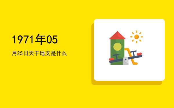 1971年05月25日天干地支是什么