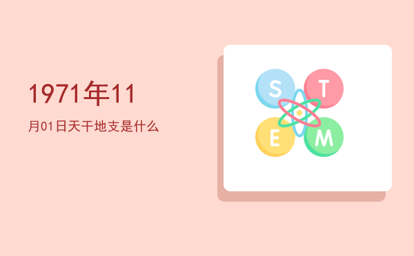 1971年11月01日天干地支是什么