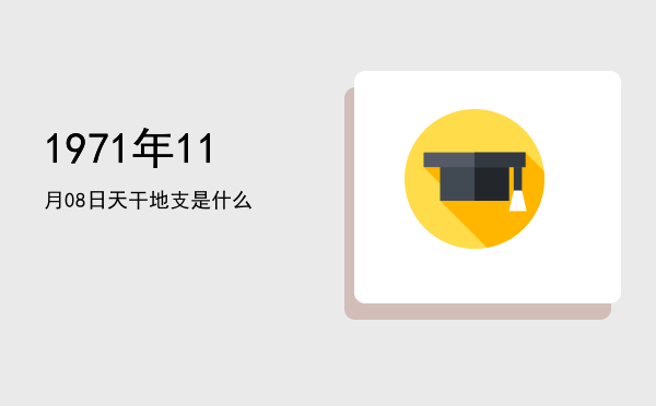 1971年11月08日天干地支是什么
