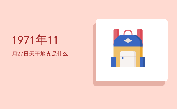 1971年11月27日天干地支是什么