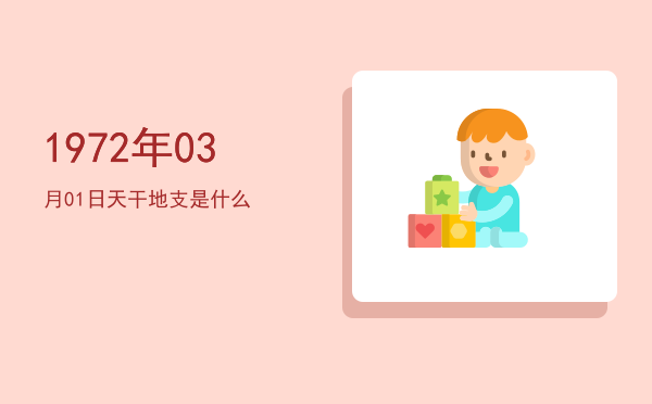 1972年03月01日天干地支是什么
