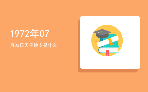 1972年07月03日天干地支是什么