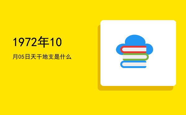 1972年10月05日天干地支是什么