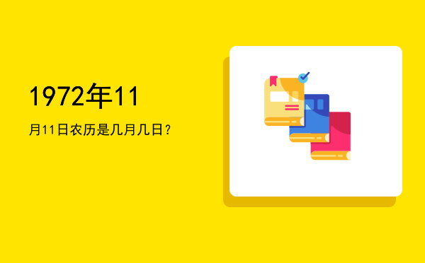 1972年11月11日农历是几月几日?