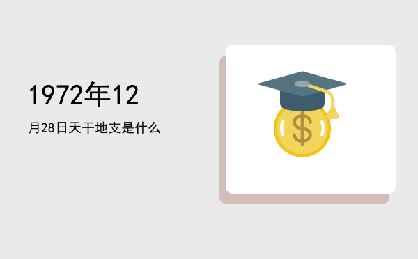 1972年12月28日天干地支是什么