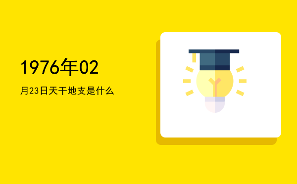 1976年02月23日天干地支是什么
