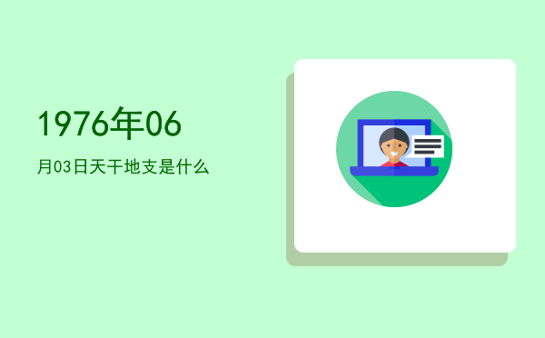 1976年06月03日天干地支是什么