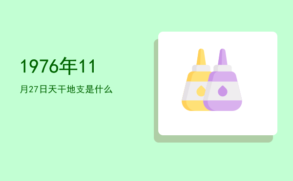 1976年11月27日天干地支是什么