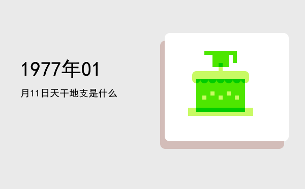 1977年01月11日天干地支是什么