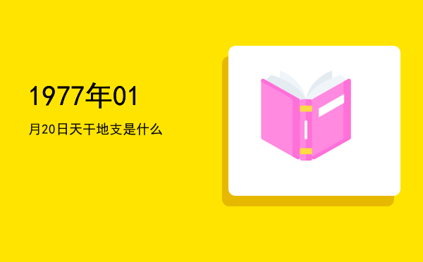 1977年01月20日天干地支是什么