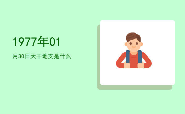 1977年01月30日天干地支是什么