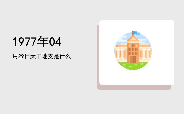 1977年04月29日天干地支是什么
