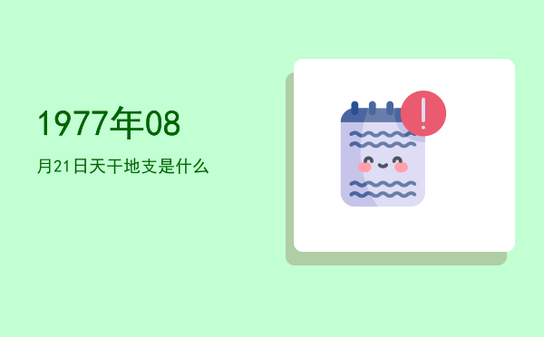 1977年08月21日天干地支是什么