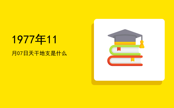 1977年11月07日天干地支是什么