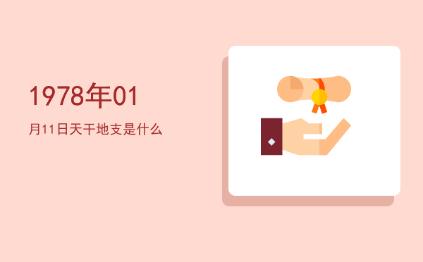 1978年01月11日天干地支是什么