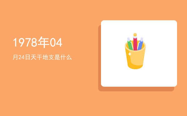 1978年04月24日天干地支是什么