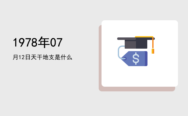 1978年07月12日天干地支是什么