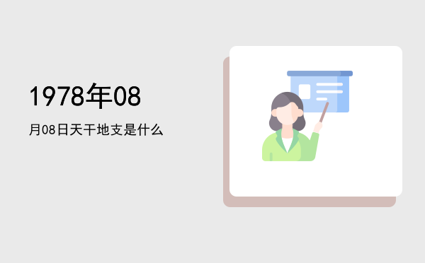 1978年08月08日天干地支是什么