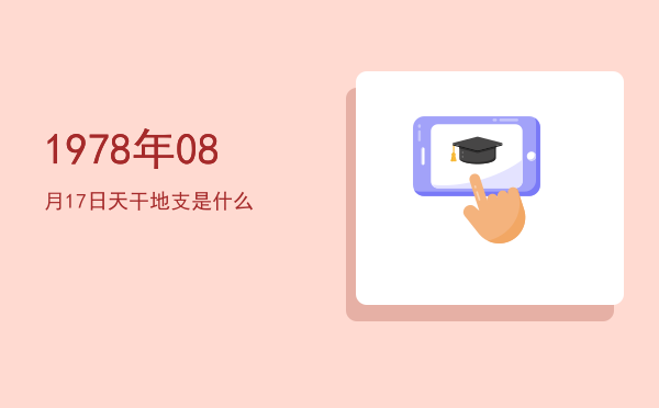1978年08月17日天干地支是什么