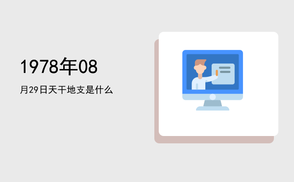 1978年08月29日天干地支是什么